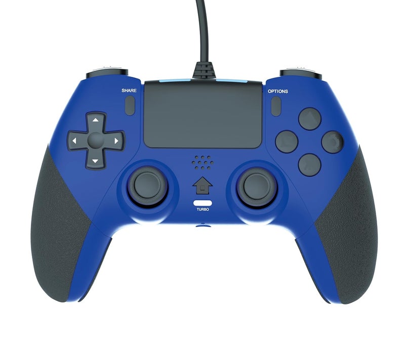 GAMFAMI Wired Controller Gamepad for Playstation 4 with Advanced Programming Buttons Dual Vibration Shock Joystick Gamepad for PS4/PS4 Slim/PS4 Pro and PC (Blue) - Image 2